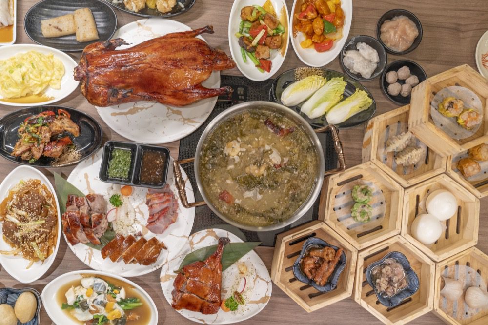 夯鴨响饌藝文店，桃園美食，60種港點與烤鴨吃到飽 @鄉民食堂